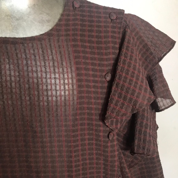 “CANELLE PARIS” Vintage Ruffled Blouse. - Picture 4 of 11